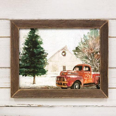 Rusty Red Christmas Framed Print 12 x 16 - The Fox Decor